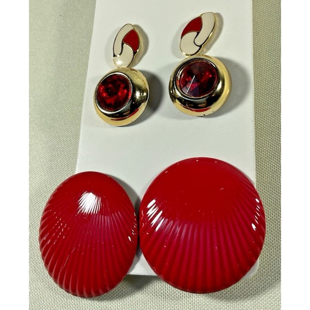Earrings Lot 11 Pairs Mixed Styles Dangle Stud Hoop Vintage to Now & New Glam